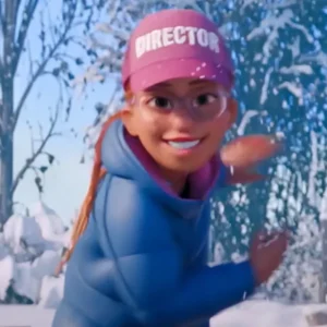 That Christmas Bernadette Blue Puffer Jacket For Sale