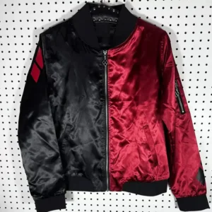 The Batman Harley Quinn Bomber Leather Jacket