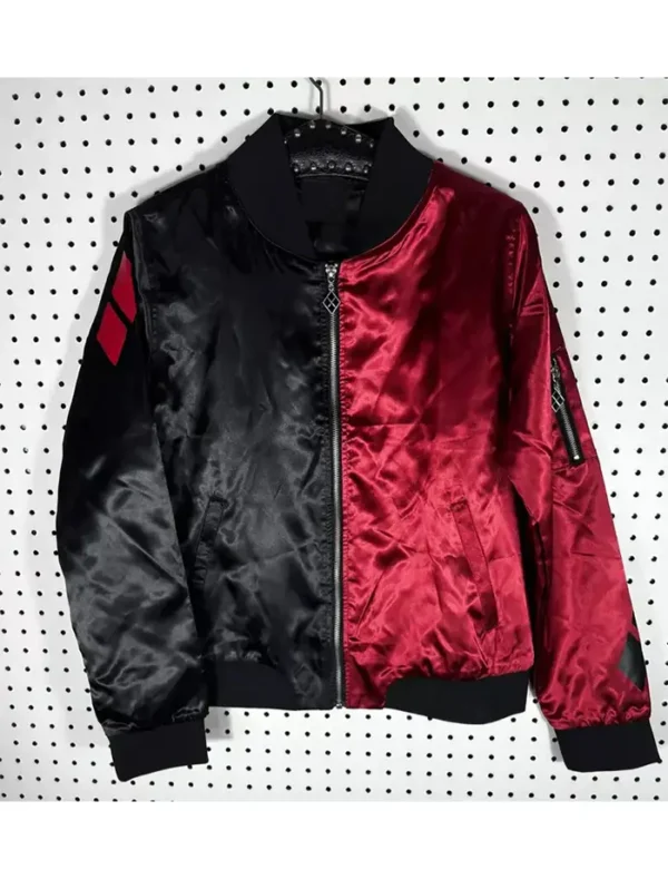 The Batman Harley Quinn Bomber Leather Jacket