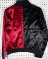 The Batman Harley Quinn Bomber Leather Jacket Back