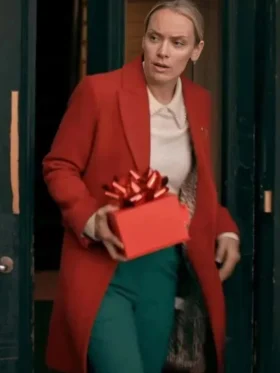 The Christmas Charade Rachel Skarsten Red Coat