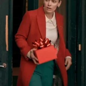 The Christmas Charade Rachel Skarsten Red Coat