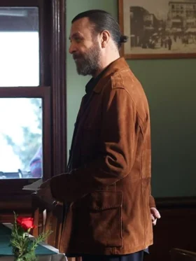 The Family Cihan Soykan Brown Suede Jacket For Sale