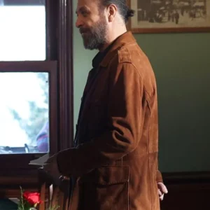 The Family Cihan Soykan Brown Suede Jacket For Sale