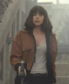 The Gray Man Ana de Armas Bomber Leather Jacket Front