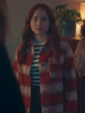 The Jetty Hannah Manning Red Plaid Coat For Women