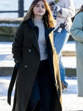 The Jetty Jenna Coleman Brown Wool Coat