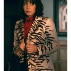 The Penguin Cristin Milioti Zebra Print Coat