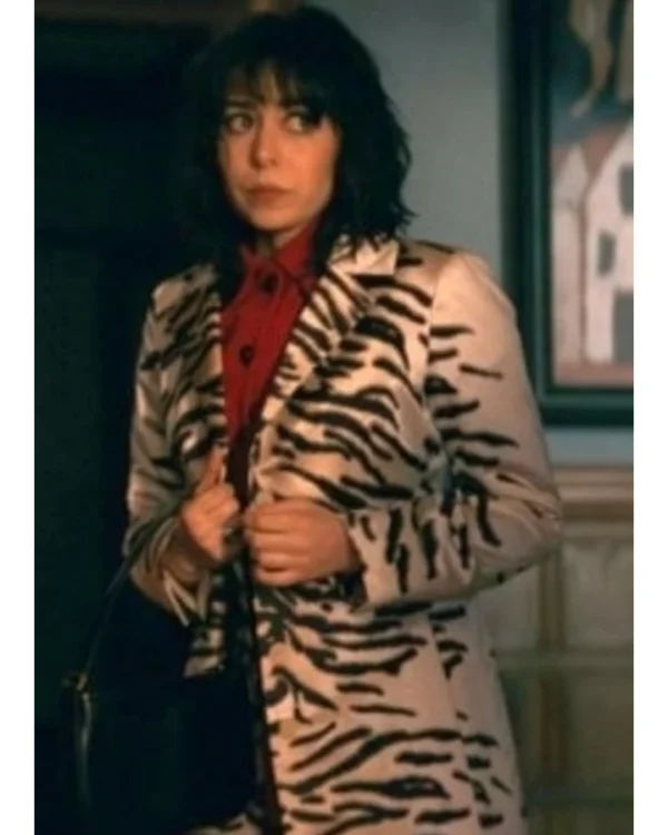The Penguin Cristin Milioti Zebra Print Coat