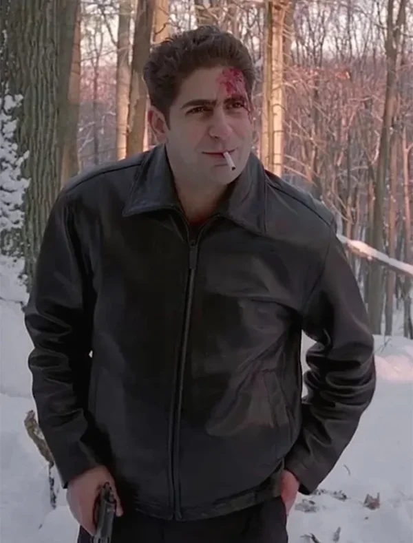The Sopranos Christopher Moltisanti Black Leather Jacket
