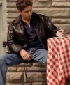The Sopranos Christopher Moltisanti Black Leather Jacket Front