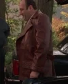 The Sopranos S02 Tony Soprano Leather Coat Back