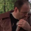 The Sopranos S02 Tony Soprano Leather Coat Front