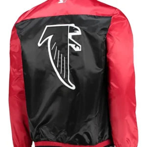 The Tradition II Atlanta Falcons Satin Jacket Back
