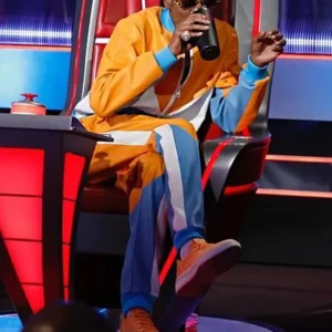 The Voice S026 Snoop Dogg Colorblock Leather Jacket For Sale