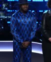 The Voice S26 J Paul Argyle Print Suit For Sale