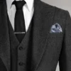 Thomas Shelby Peaky Blinders Tweed Grey Suit Fabric