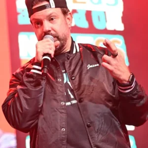 Thundergong Jason Sudeikis Black Varsity Jacket