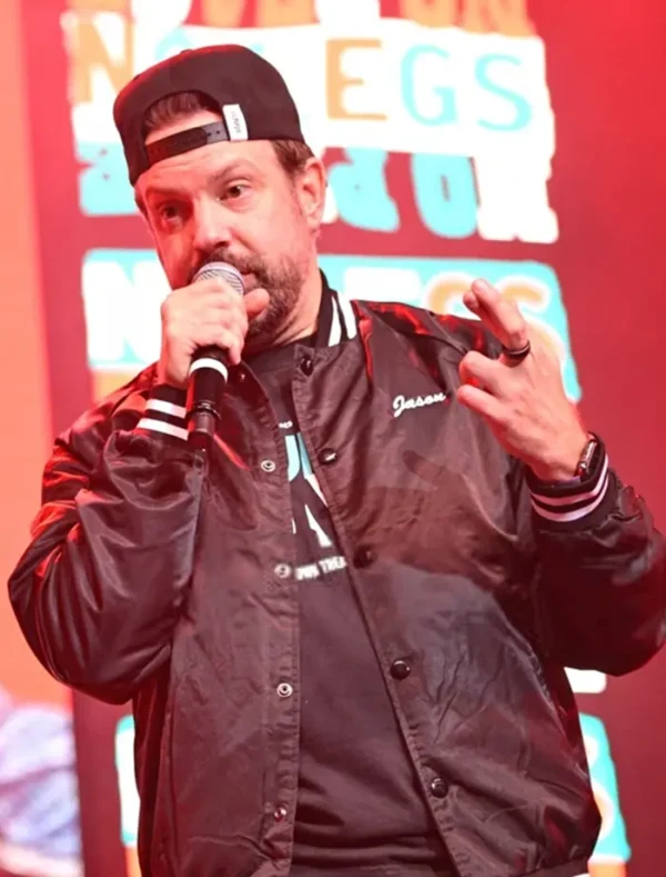 Thundergong Jason Sudeikis Black Varsity Jacket