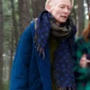 Tilda Swinton The Room Next Door Blue Jacket