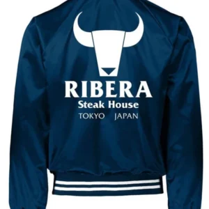 Tokyo Japan Ribera Steakhouse Blue Jacket Back