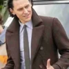 Tom Hiddleston Loki Brown Peacoat