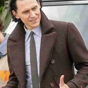 Tom Hiddleston Loki Brown Peacoat