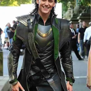 Tom Hiddleston Loki Leather Coat For Sale