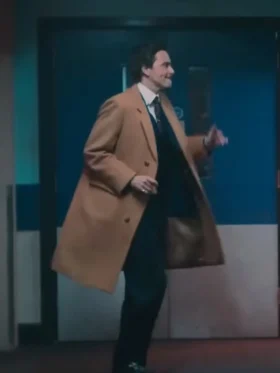 Tony Baddingham Rivals S01 Brown Wool Coat