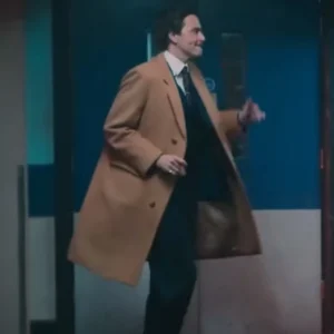 Tony Baddingham Rivals S01 Brown Wool Coat