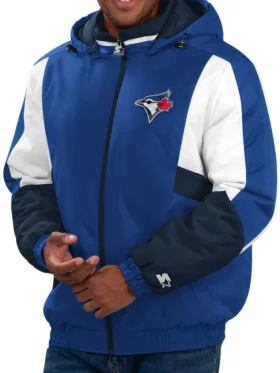 Toronto Blue Jays Hooded Varsity Jacket