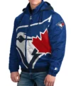 Toronto Blue Jays Hooded Varsity Jacket For Sale