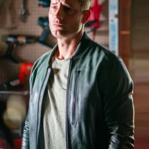 Tracker S02 Justin Hartley Bomber Leather Jacket