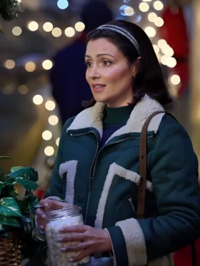 Trading Up Christmas Italia Ricci Suede Shearling Jacket