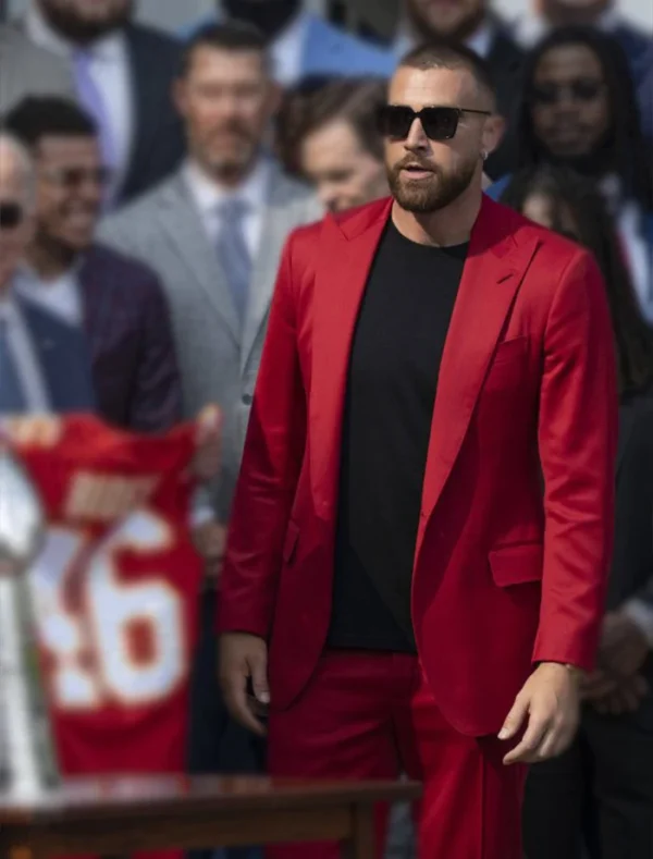 Travis Kelce Red Suit