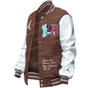 Travis Scott x Jordan Wool Varsity Jacket Right