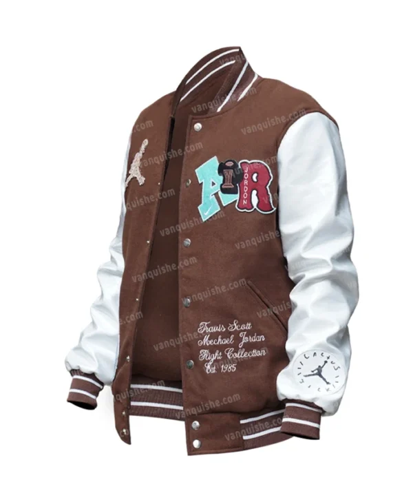 Travis Scott x Jordan Wool Varsity Jacket Right
