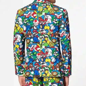 Trendy 2024 Super Mario™ Printed Suit Mens Back