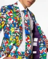 Trendy 2024 Super Mario™ Printed Suit Mens Closure