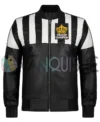 Troop Champion Black Leather Jacket front