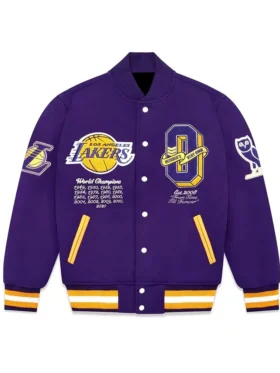 Varsity OVO LA Lakers Purple Jacket