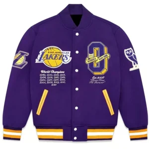 Varsity OVO LA Lakers Purple Jacket