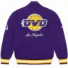 Varsity OVO LA Lakers Purple Jacket Back