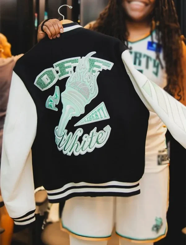 WNBA New York Liberty Varsity Jacket Back