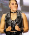 WWE Rhea Ripley Leather Studded Vest 