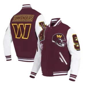 Washington Commanders Wool Varsity Jacket