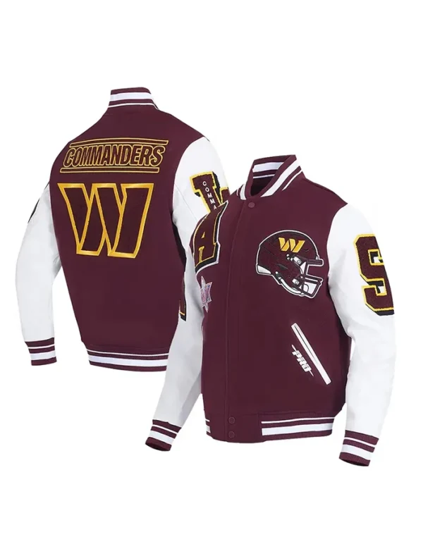 Washington Commanders Wool Varsity Jacket