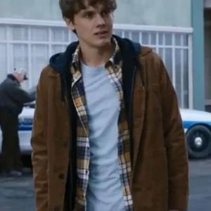 Wednesday S01 Hunter Doohan Brown Corduroy Jacket
