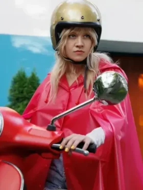 Wheres Wanda 2024 Lea Drinda Pink Cape Coat