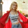 Wheres Wanda 2024 Lea Drinda Pink Cape Coat For Sale